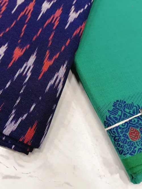 Chettinadu Cotton A02111 (Peacock Blue)